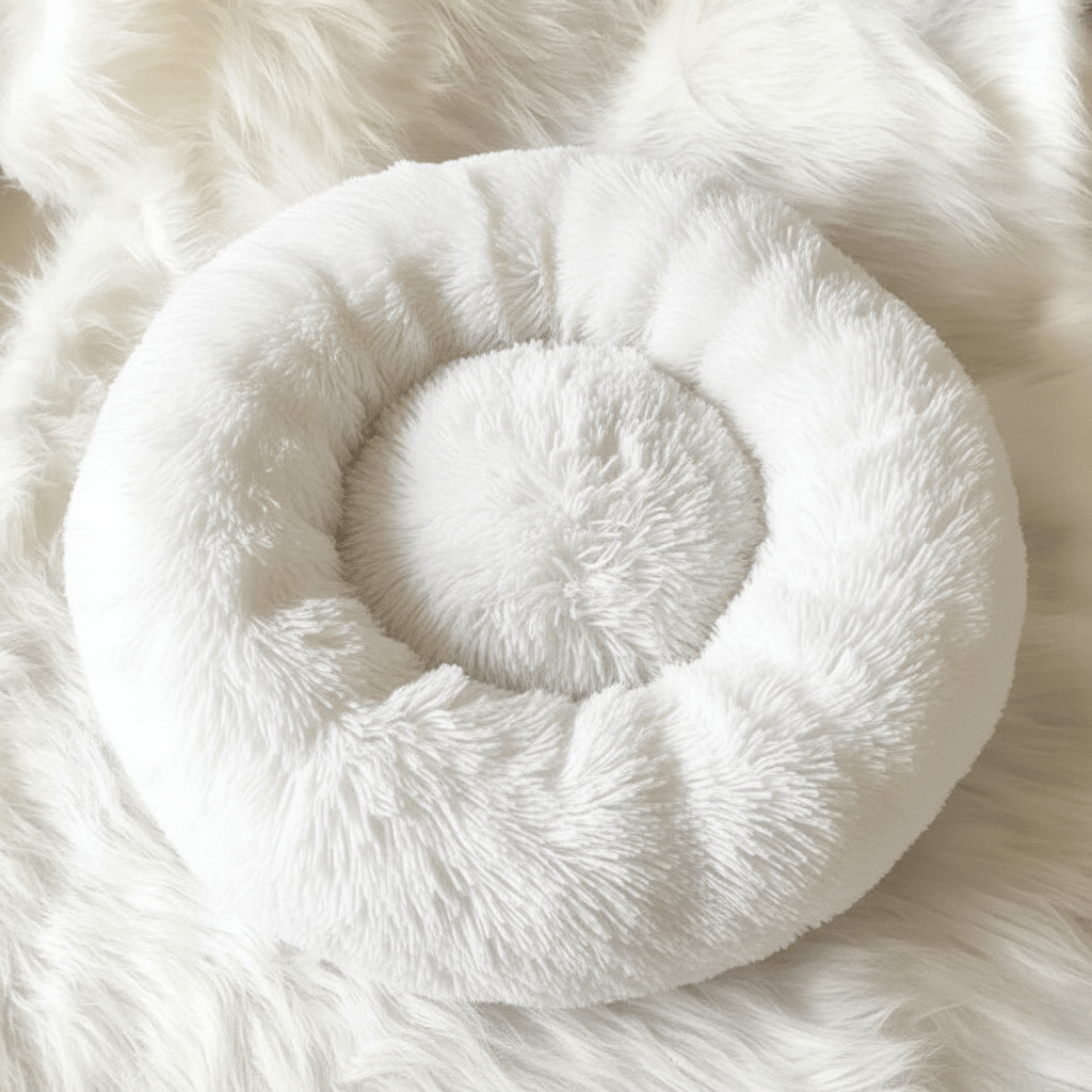 CALMVIA Soothing Faux Fur Dog Bed