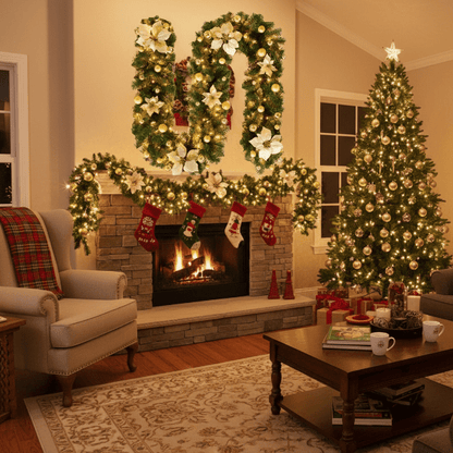 GLOWTWINE Illuminated Christmas Garland