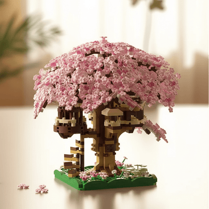 FAIRYBUILD Cherry Blossom Treehouse Microblock Set