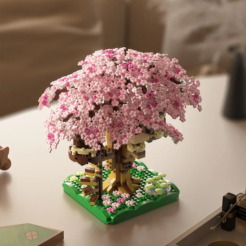 FAIRYBUILD Cherry Blossom Treehouse Microblock Set