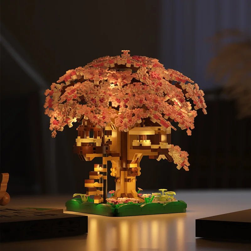 FAIRYBUILD Cherry Blossom Treehouse Microblock Set