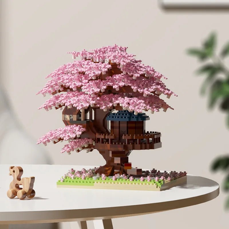 FAIRYBUILD Cherry Blossom Treehouse Microblock Set