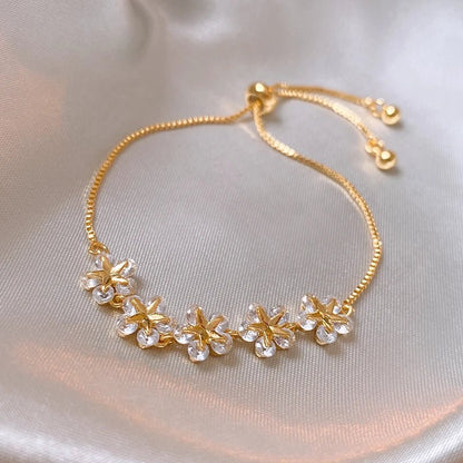 GLITZARIA Adjustable Rhinestone Bracelet