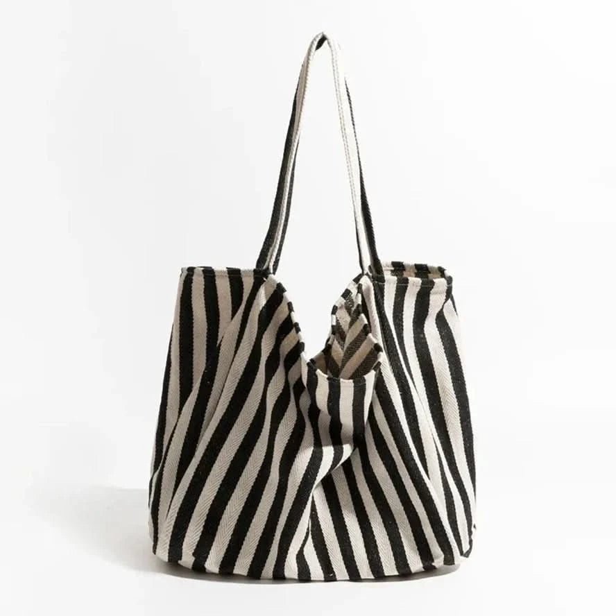 TOTEVA Striped Tote Bag