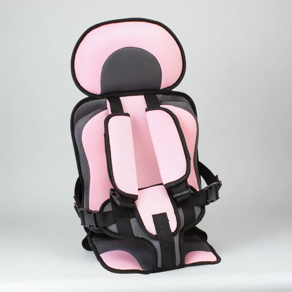 Travel Car Seat for Toddlers, Slim Child Booster with Adjustable Harness