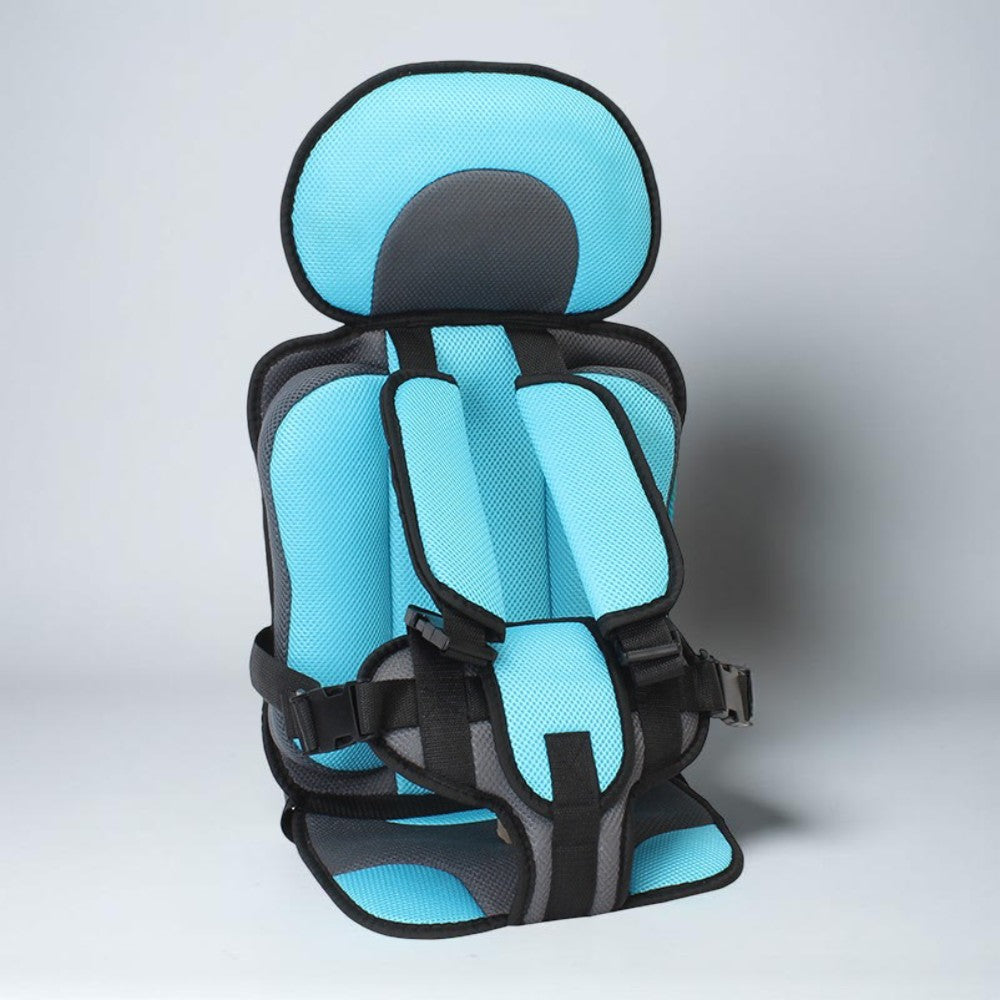 Travel Car Seat for Toddlers, Slim Child Booster with Adjustable Harness
