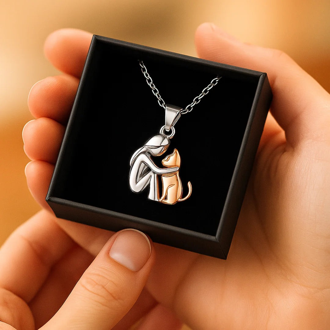 Hug Pendant Necklace (Dog/Cat Designs)