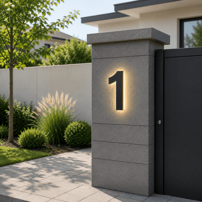 LUXNUMA Customizable LED House Numbers