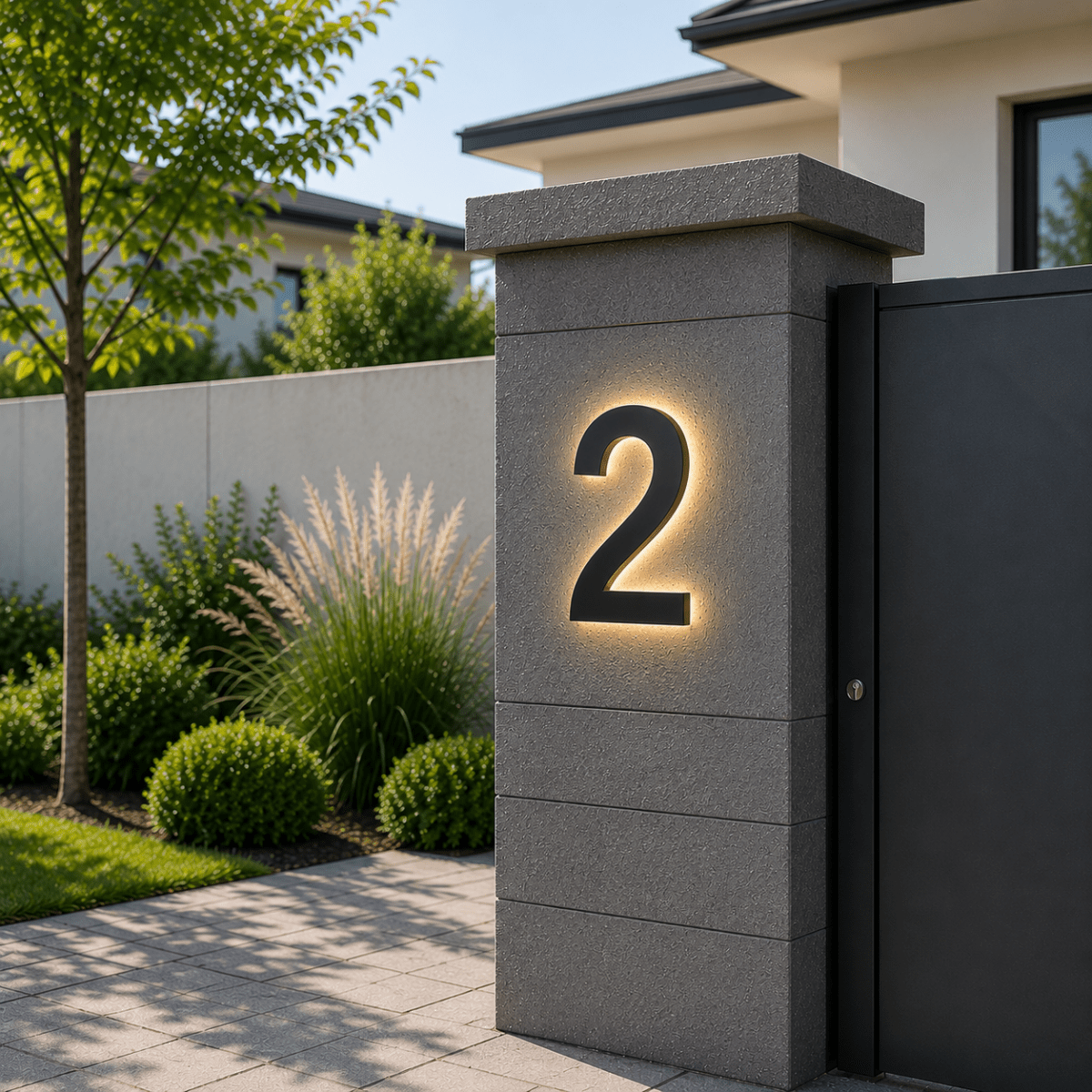 LUXNUMA Customizable LED House Numbers