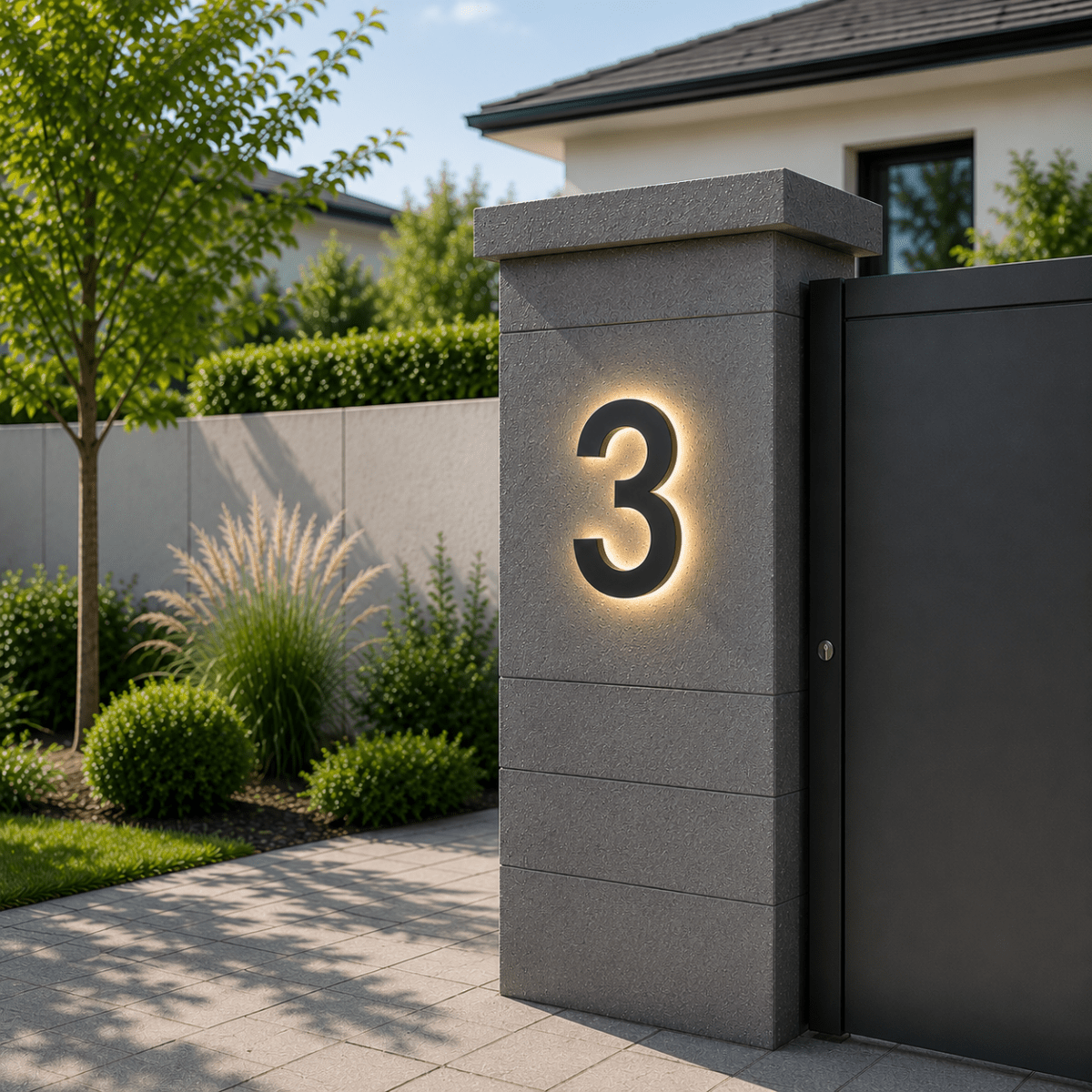 LUXNUMA Customizable LED House Numbers