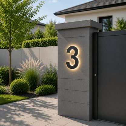 LUXNUMA Customizable LED House Numbers