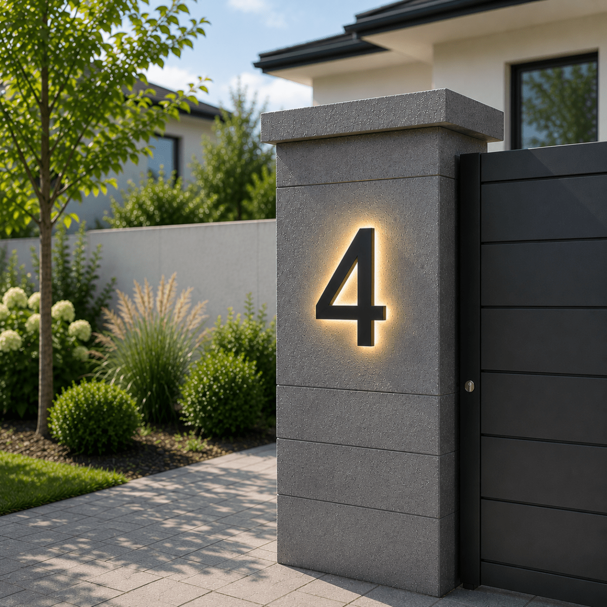 LUXNUMA Customizable LED House Numbers