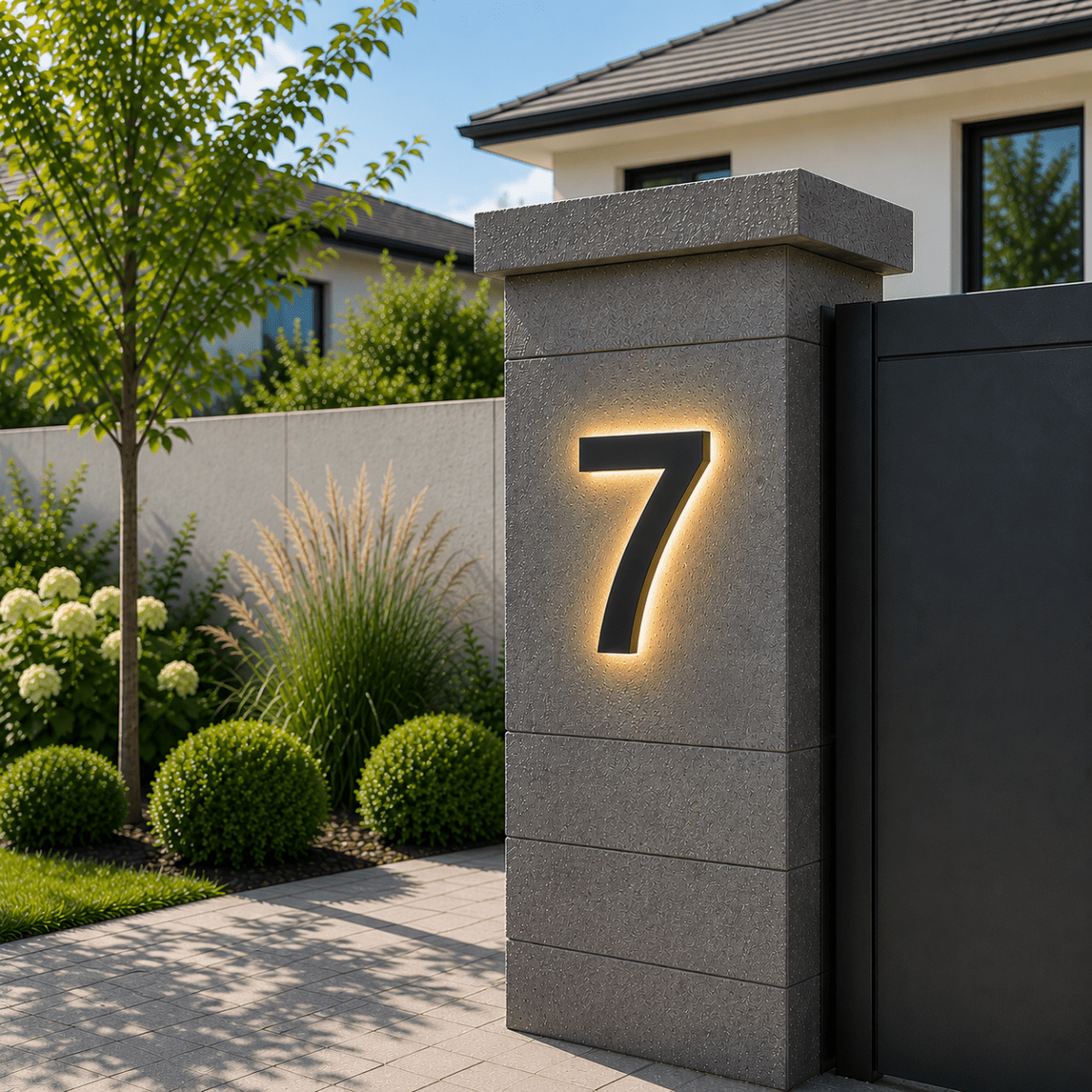 LUXNUMA Customizable LED House Numbers