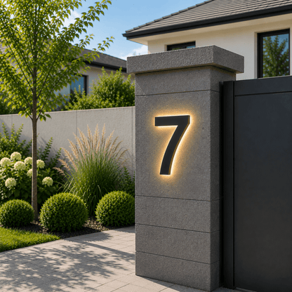 LUXNUMA Customizable LED House Numbers