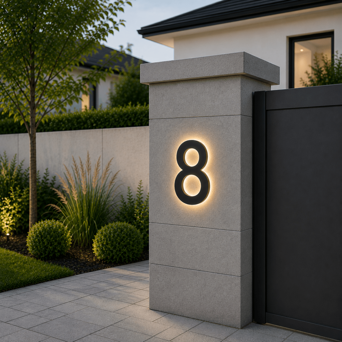 LUXNUMA Customizable LED House Numbers