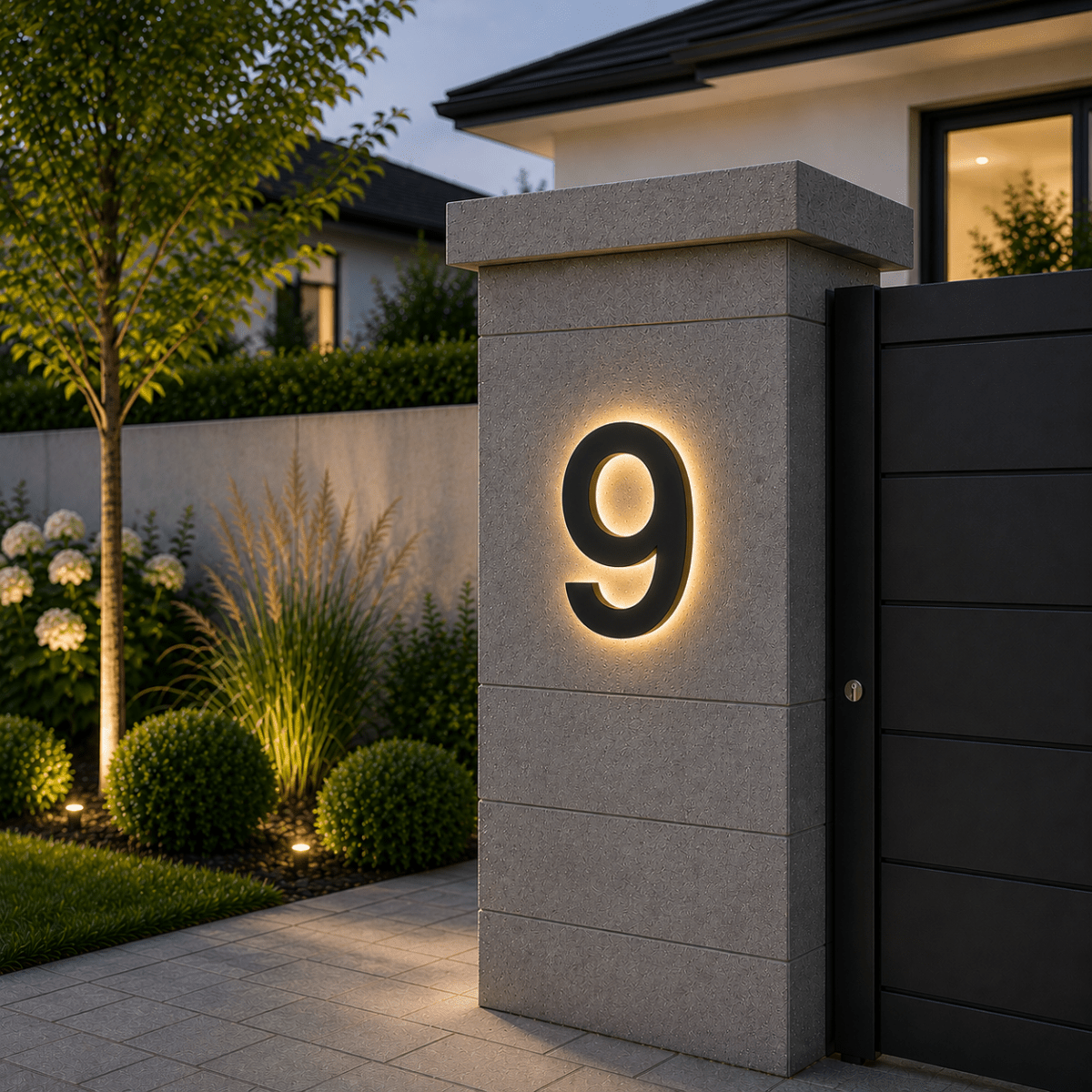 LUXNUMA Customizable LED House Numbers