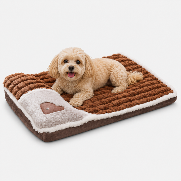 Orthopedic Dog Bed, Memory Foam Pet Bed with Washable Cover for Dogs & Cats
