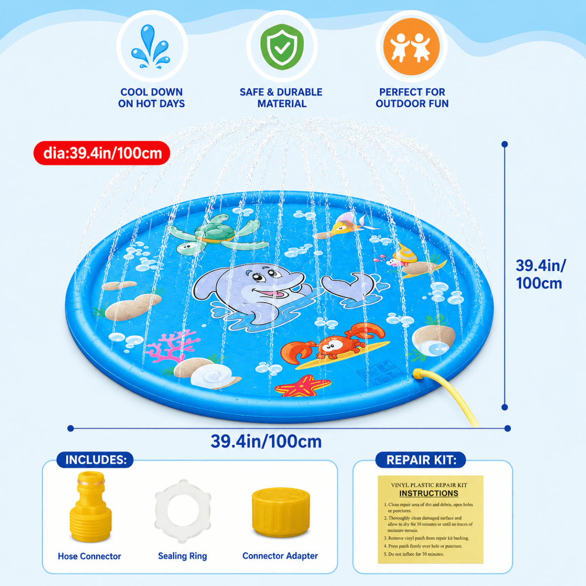 SUMMERFLOW Inflatable Water Play Mat