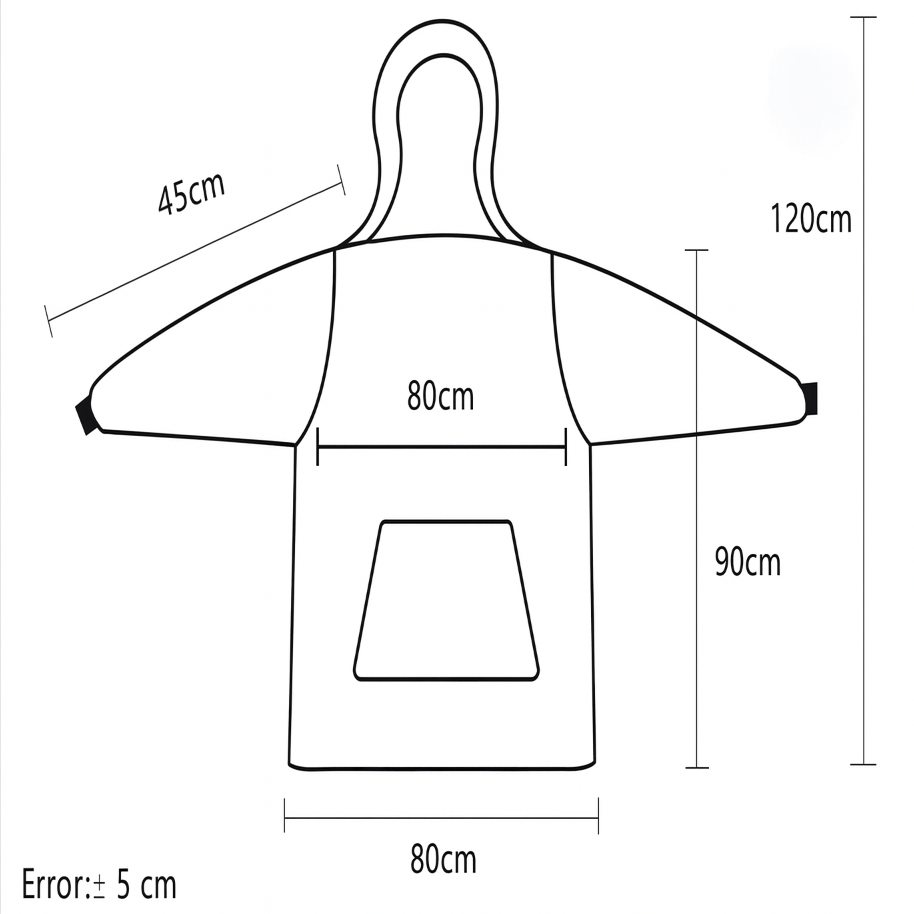 SNUGGOVA Fleece Hoodie Blanket