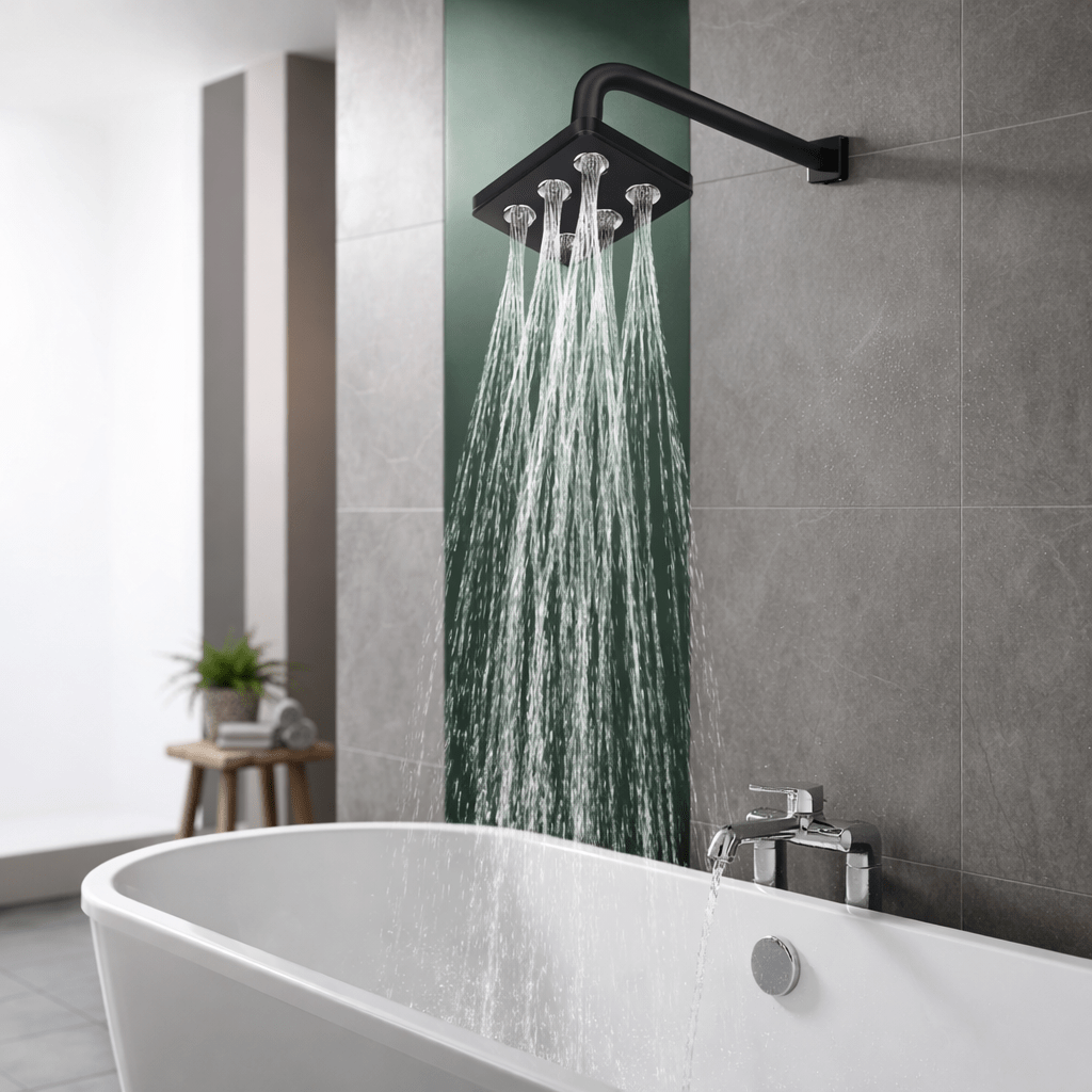 LUXSQUARE Adjustable Square Rain Shower Head