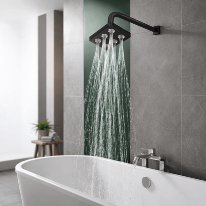 LUXSQUARE Adjustable Square Rain Shower Head
