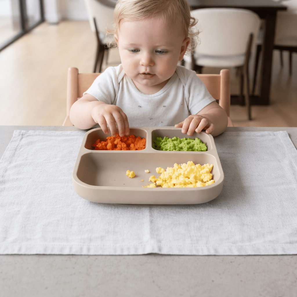 HALTFIX PLATE Non-slip Silicone Divided Plate
