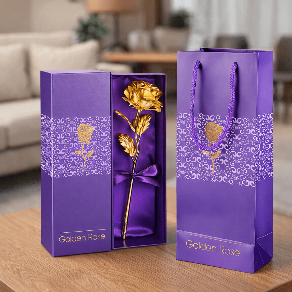 ETERNORA Handmade Real Gold-Plated Rose