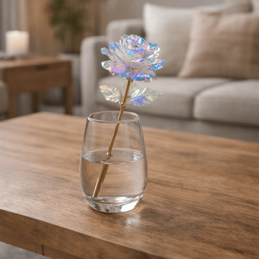 SHINEPETAL Golden Artificial Rose