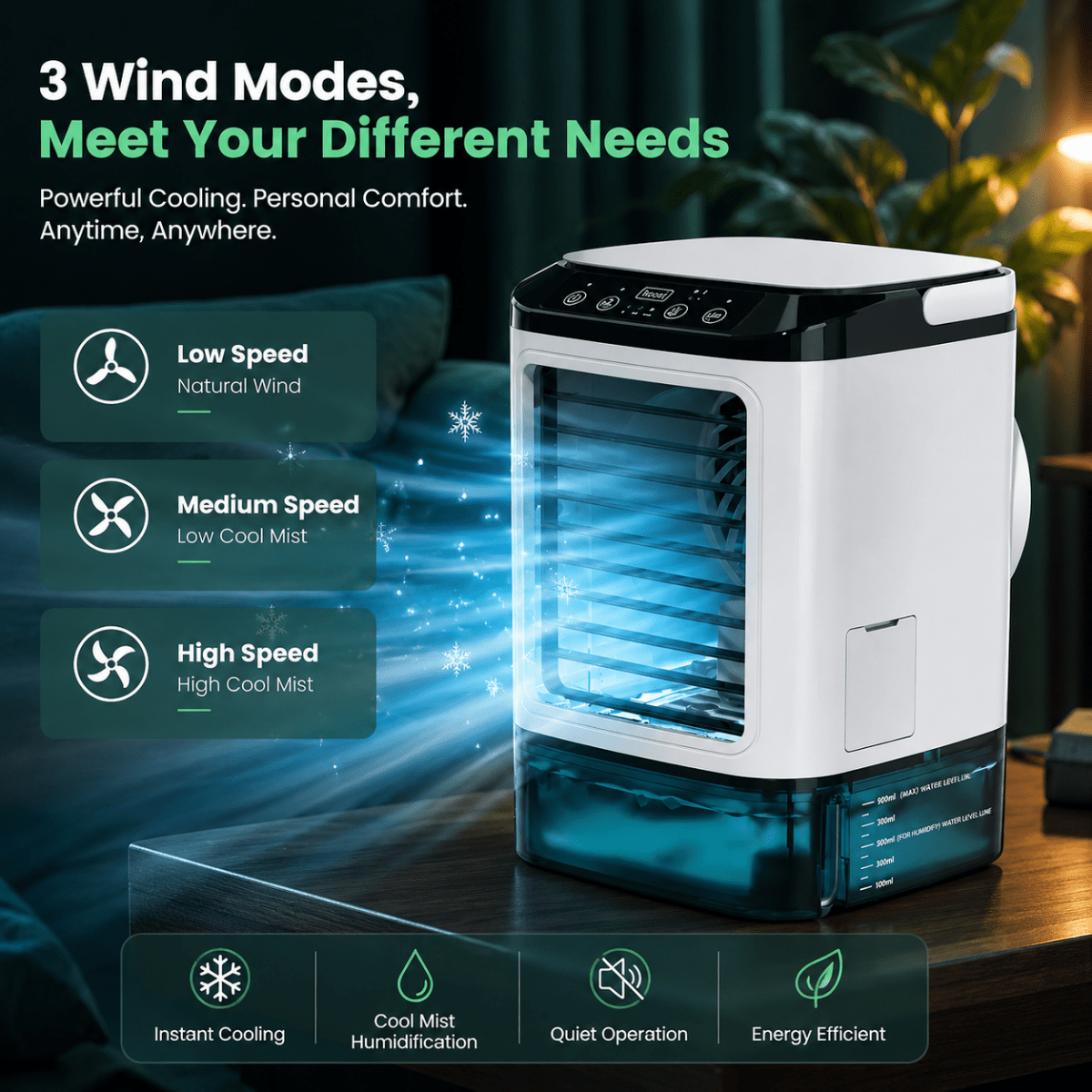 MISTHAVEN Portable Cooling Fan