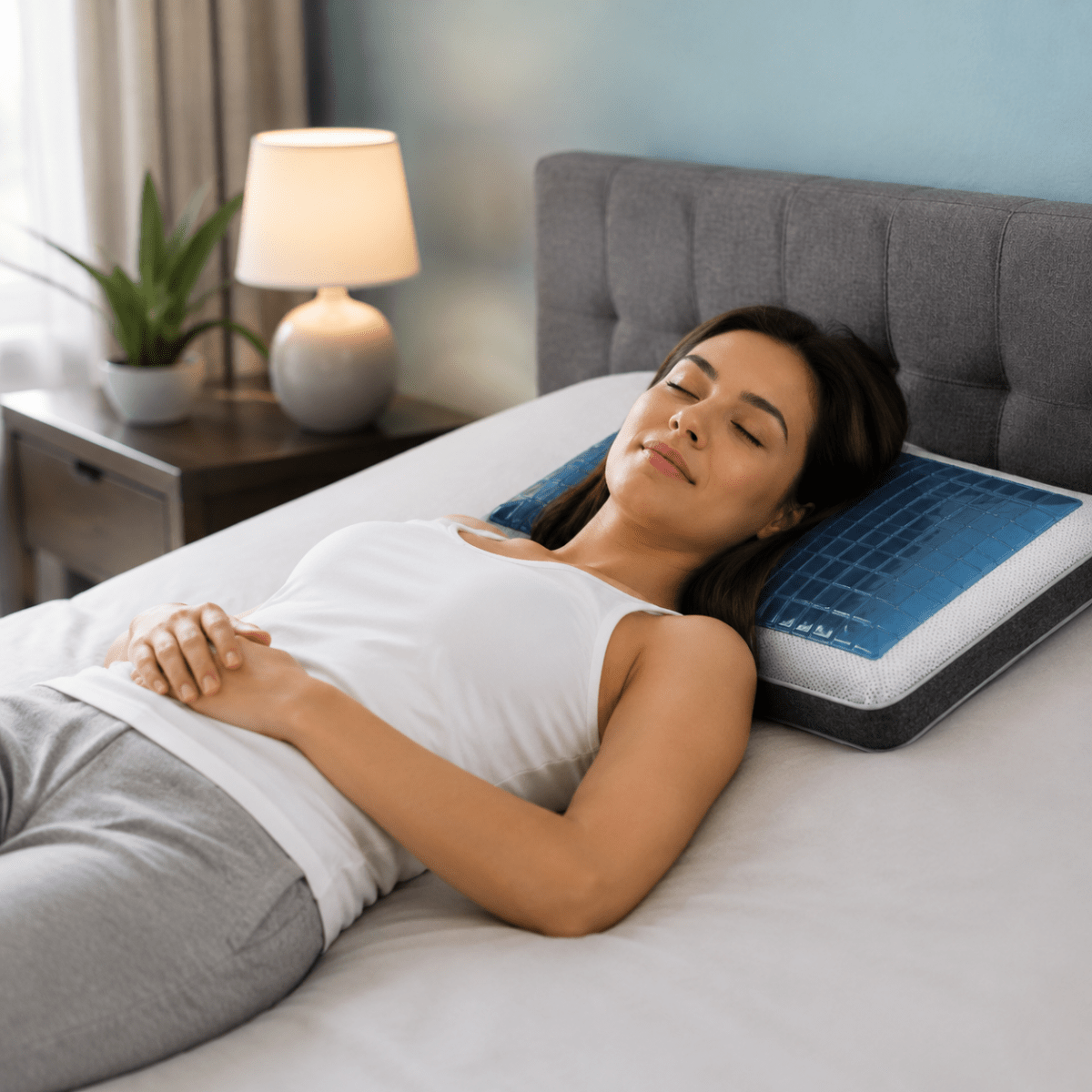 COOLREST Ergonomic Gel Cooling Pillow