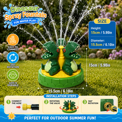 DINOSPLASH Interactive Dinosaur Water Sprinkler
