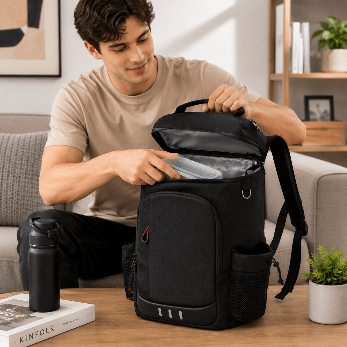 FRESHPACK Durable Cooler Backpack