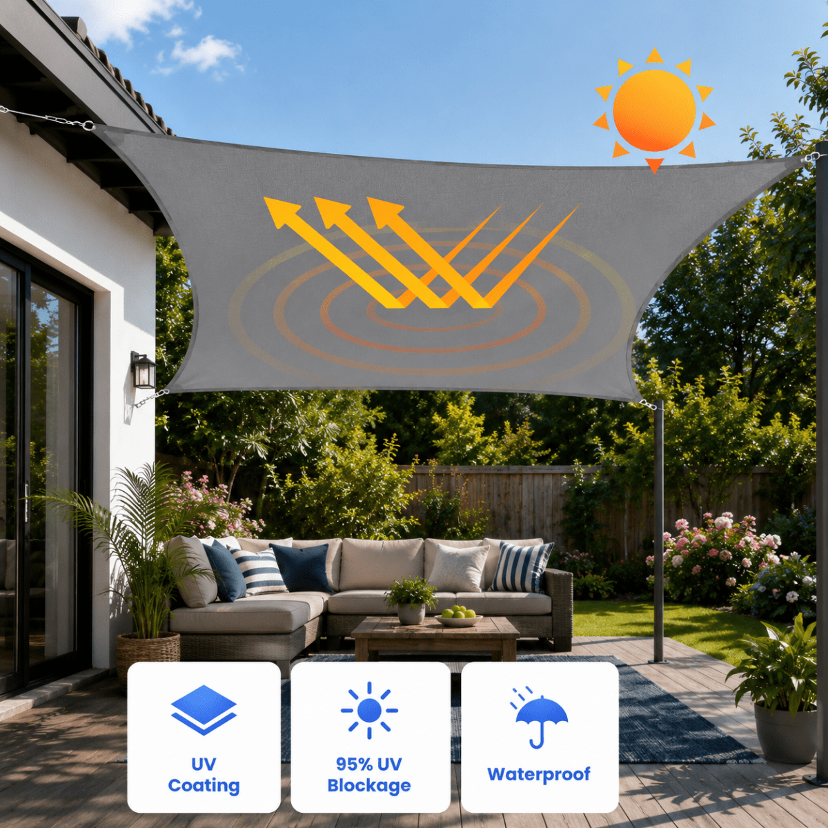 SKYCANOPY Triangular Sun Sail
