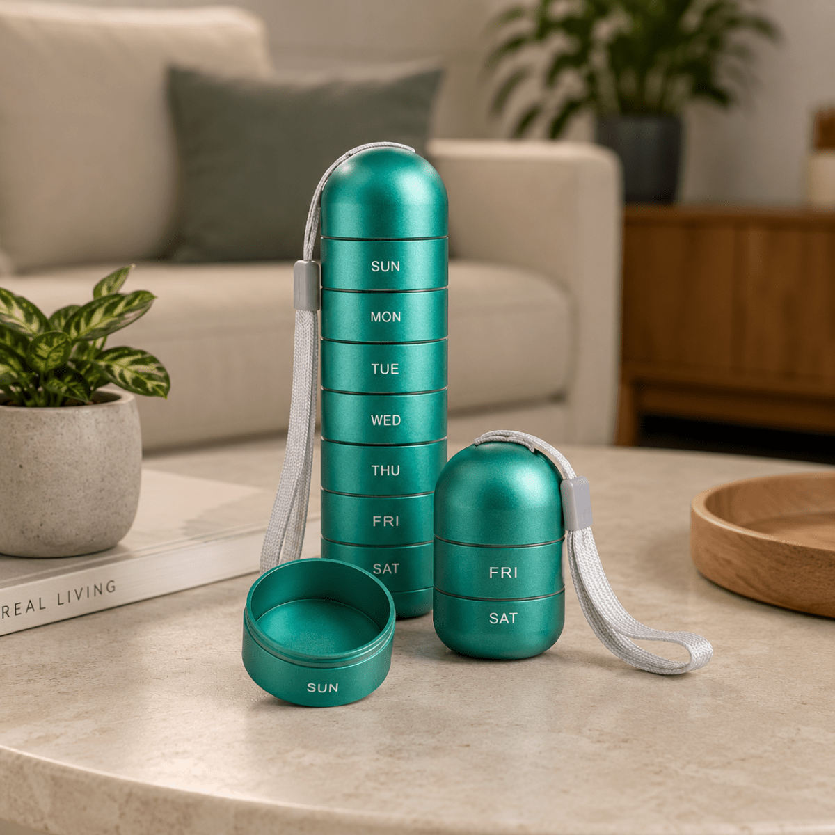 MEDICARRY Portable 7-day Pill Organizer