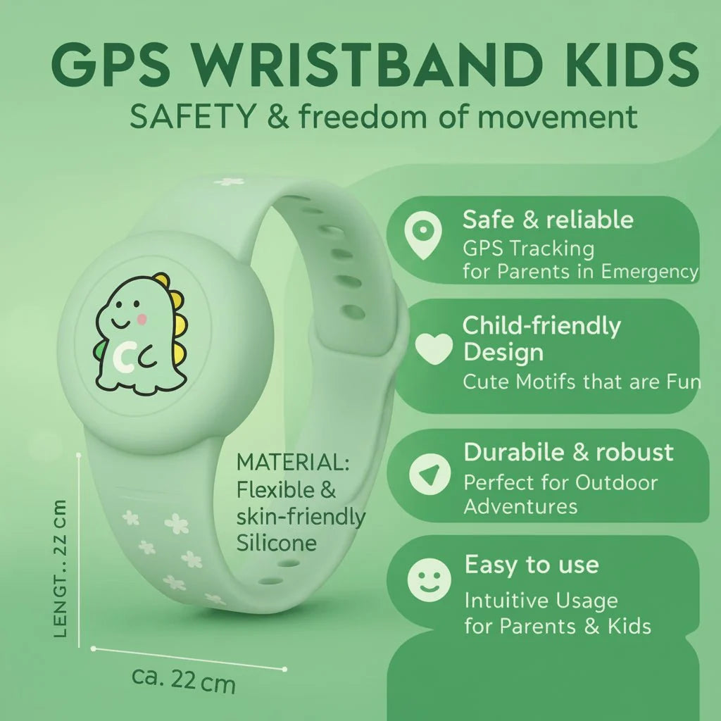 SAFEWRIST Colorful GPS Bracelet