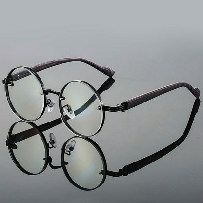 Round Retro Metal Frame Sunglasses, UV400, 28g, Unisex