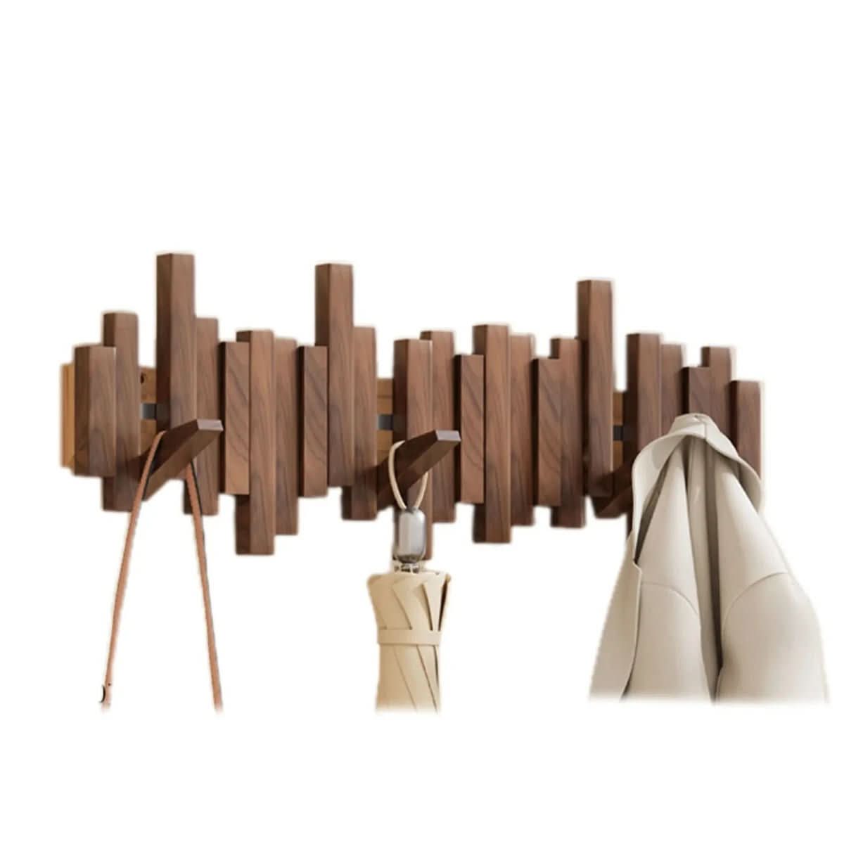 Piano Wall Hook Wooden Wall Coat Rack
