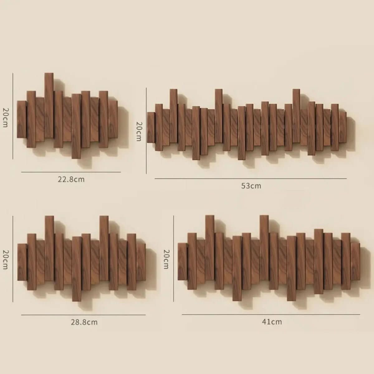 Piano Wall Hook Wooden Wall Coat Rack