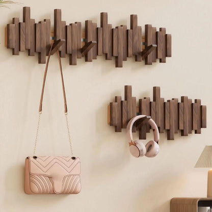 Piano Wall Hook Wooden Wall Coat Rack