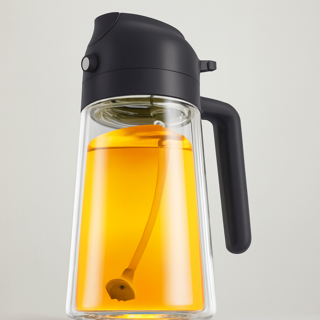 OIL ENJOYMENT Dark Green Glass Oil Sprayer
