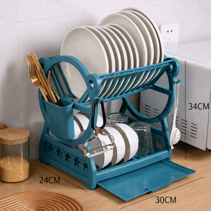 DRAINPRO Robust 2-Tier Dish Drainer