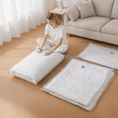 VACUFLAT Vacuum Compression Bags Without Pump