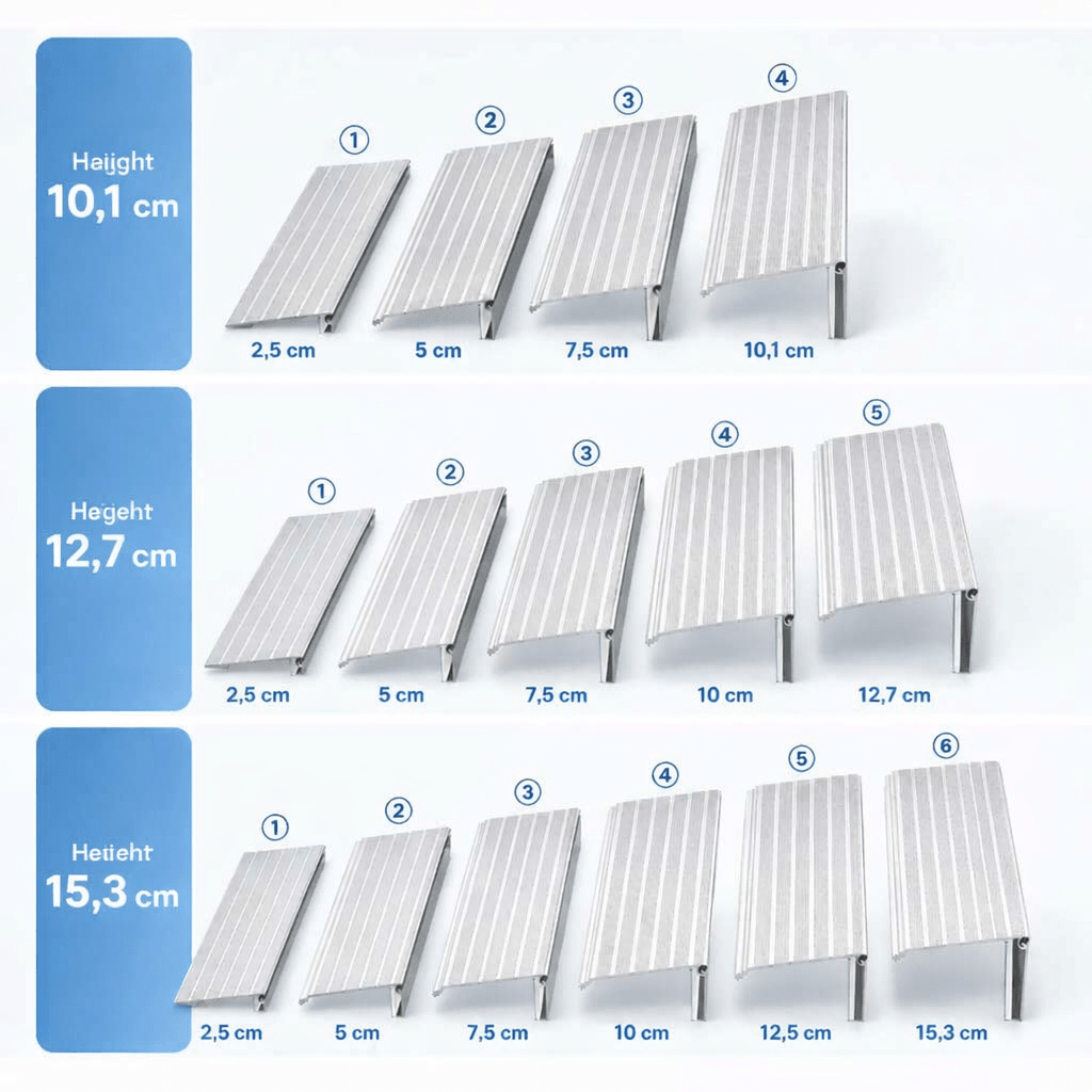 ALUACCESS Lightweight Aluminum Threshold Ramp