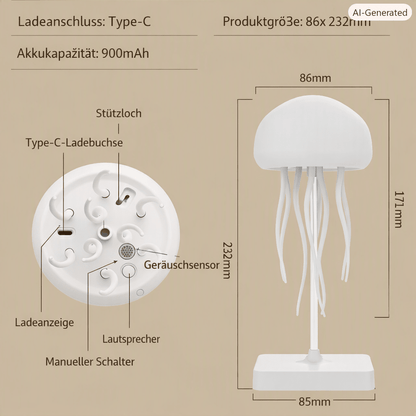 JELLYWAVE Color-Changing Jellyfish Lamp