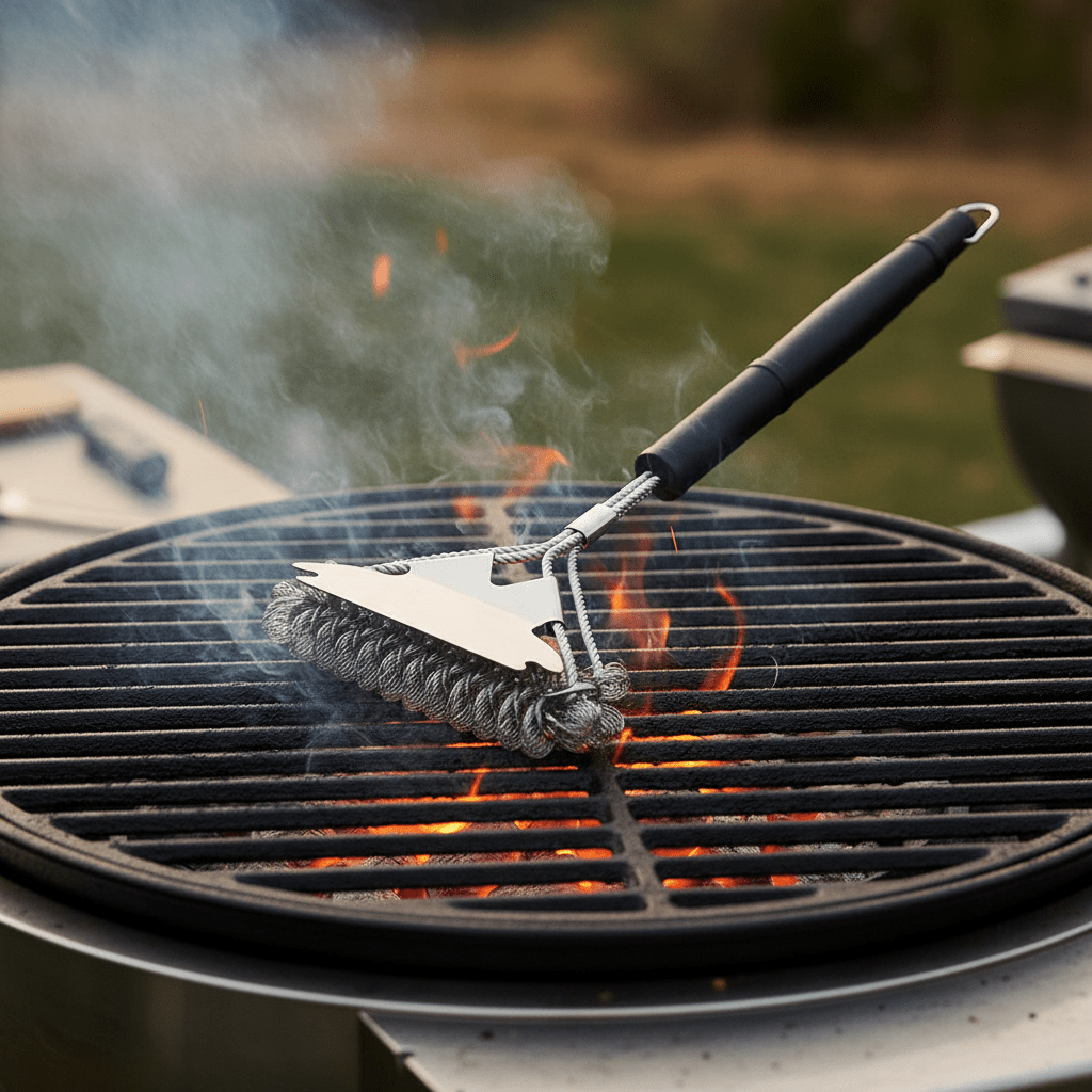 GRILLMASTER Bristle-Free Stainless Steel BBQ Brush