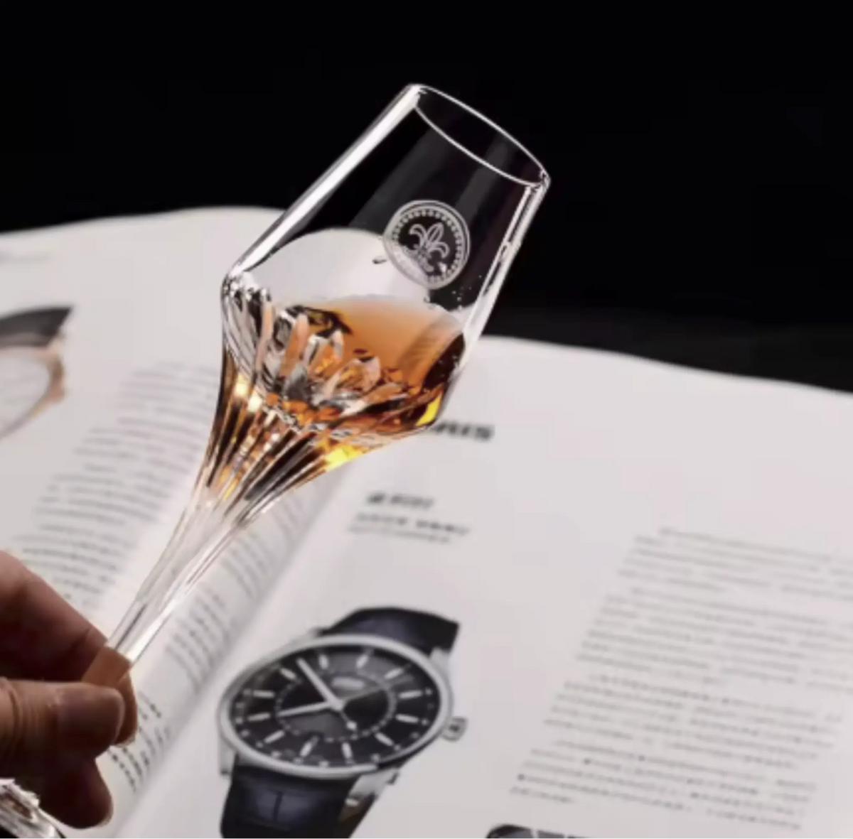 Cognac Glasses, Crystal Brandy Snifter Tasting Glass Set