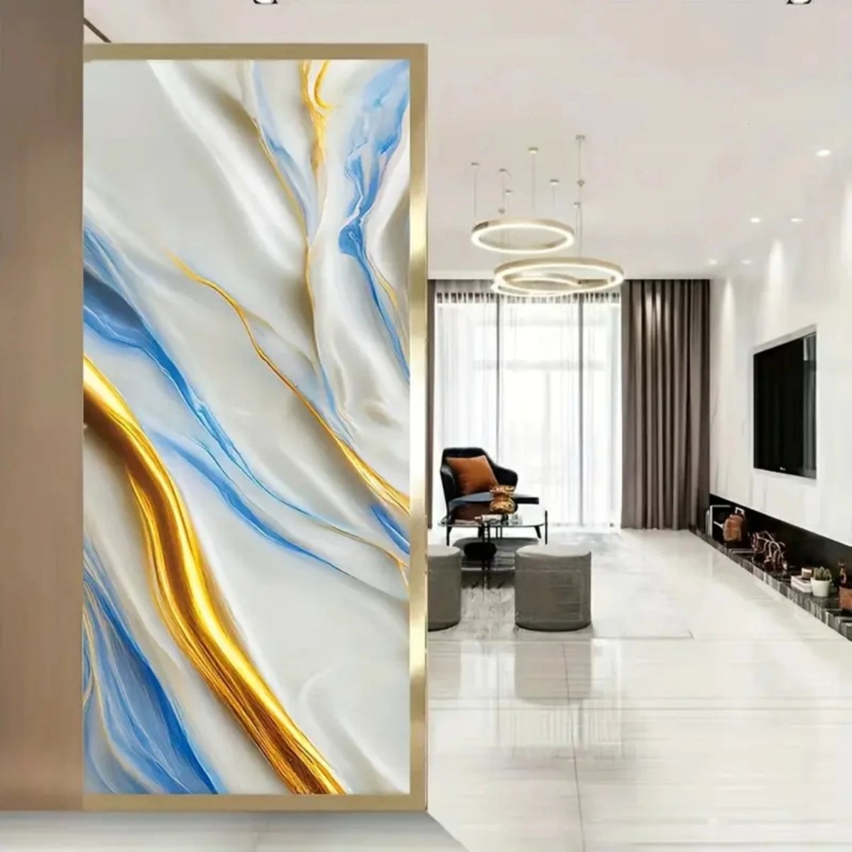 LUXWRAP Aluminum Foil Marble Wallpaper