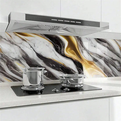 LUXWRAP Aluminum Foil Marble Wallpaper