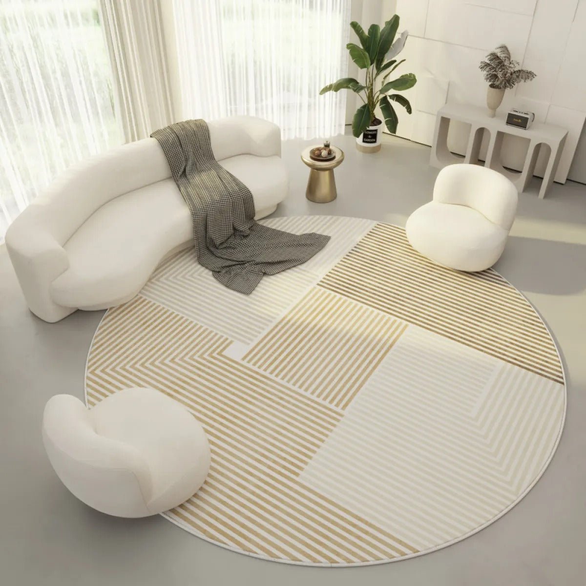 ROOMCRAFT Soft Round Polyester Carpet