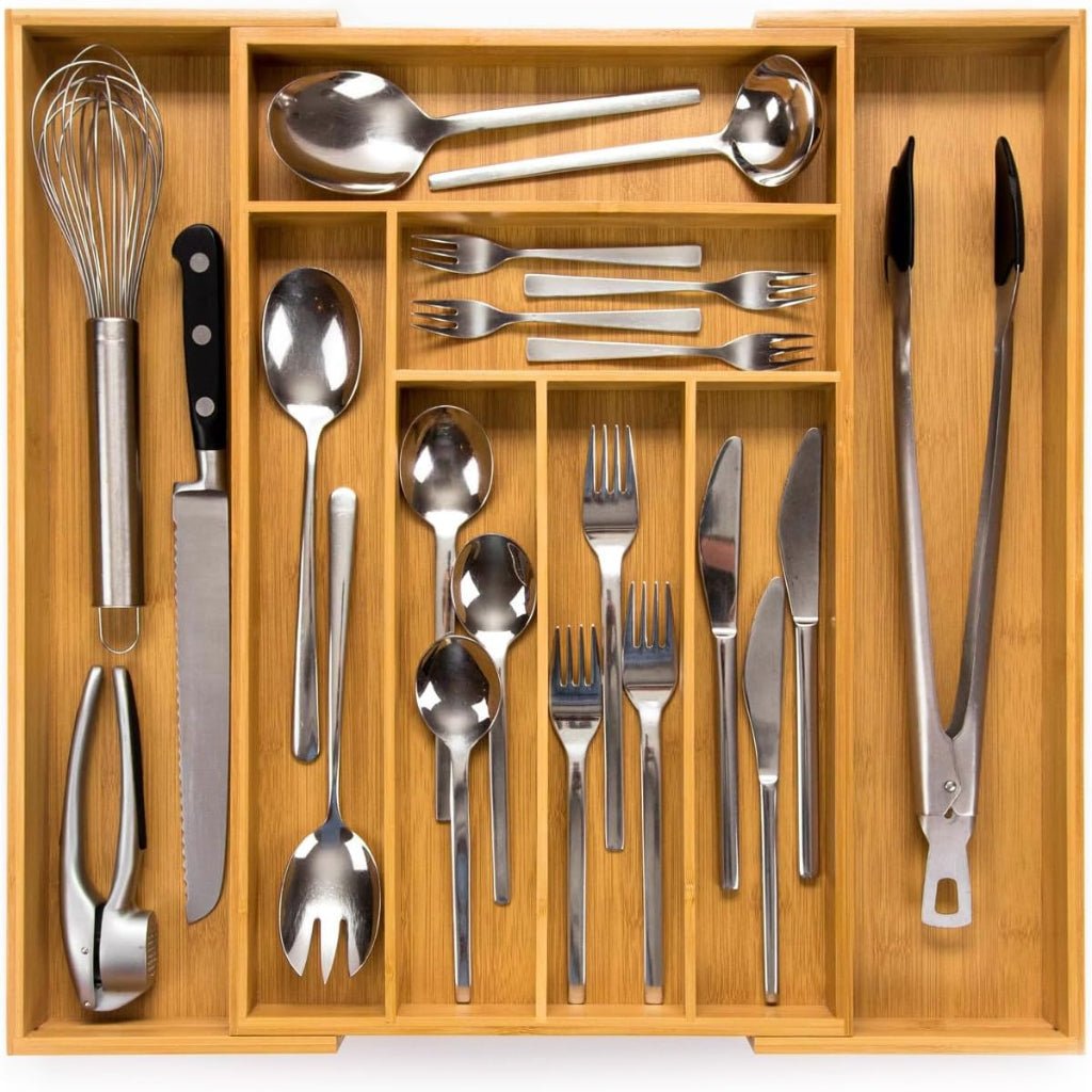WOOD ONE-PIECE Adjustable Eco-friendly Drawer Organizer